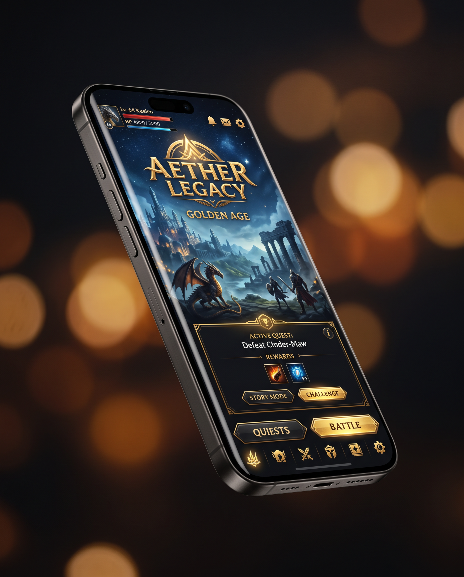 Mobile app on device